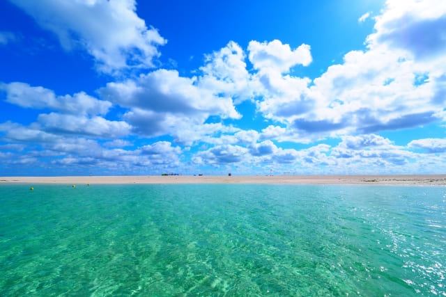 はての海は久米島の中でも人気のあるスポット