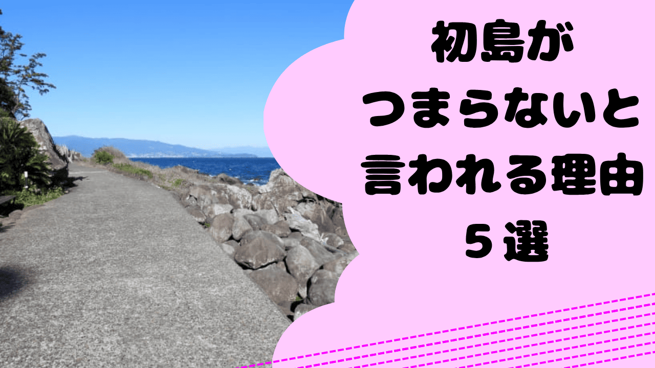 初島がつまらないと言われる理由５選！夜は散策が怖い？レンタカーがないと観光できない？リアルな口コミも紹介